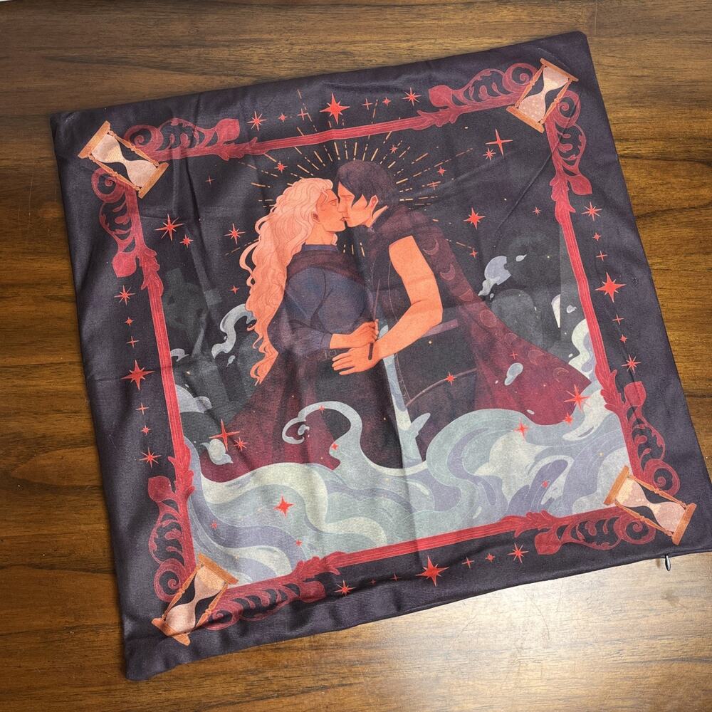 illumicrate “Cloaked In Betrayal” Pillow Cover Silvercloak L.K. Steven Romantasy